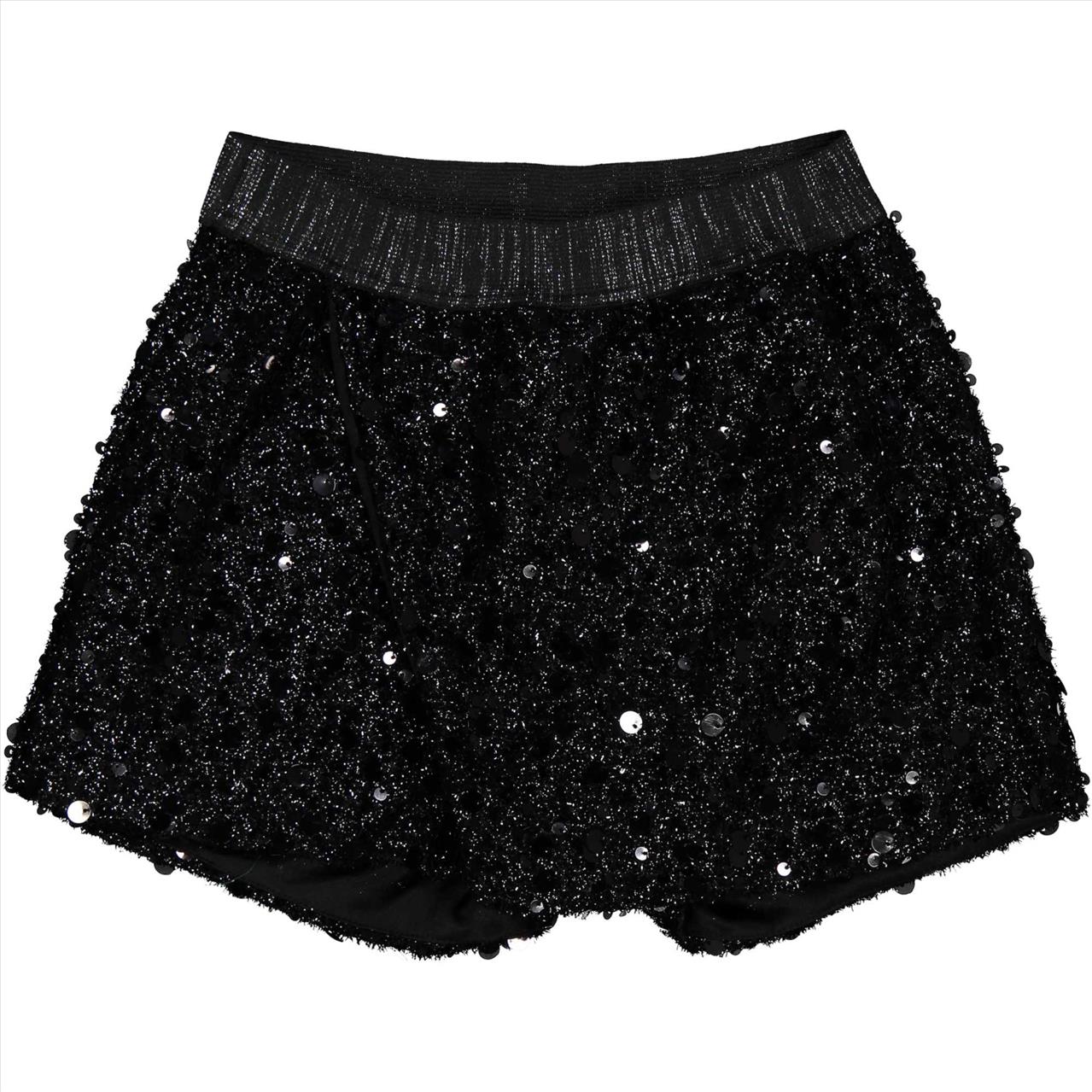 SHORTS SEQUINS BLACK TRYBEYOND GIRL S6-16