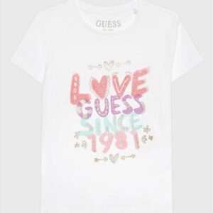 TSHIRT K/M WHITE BOY GUESS S2-7