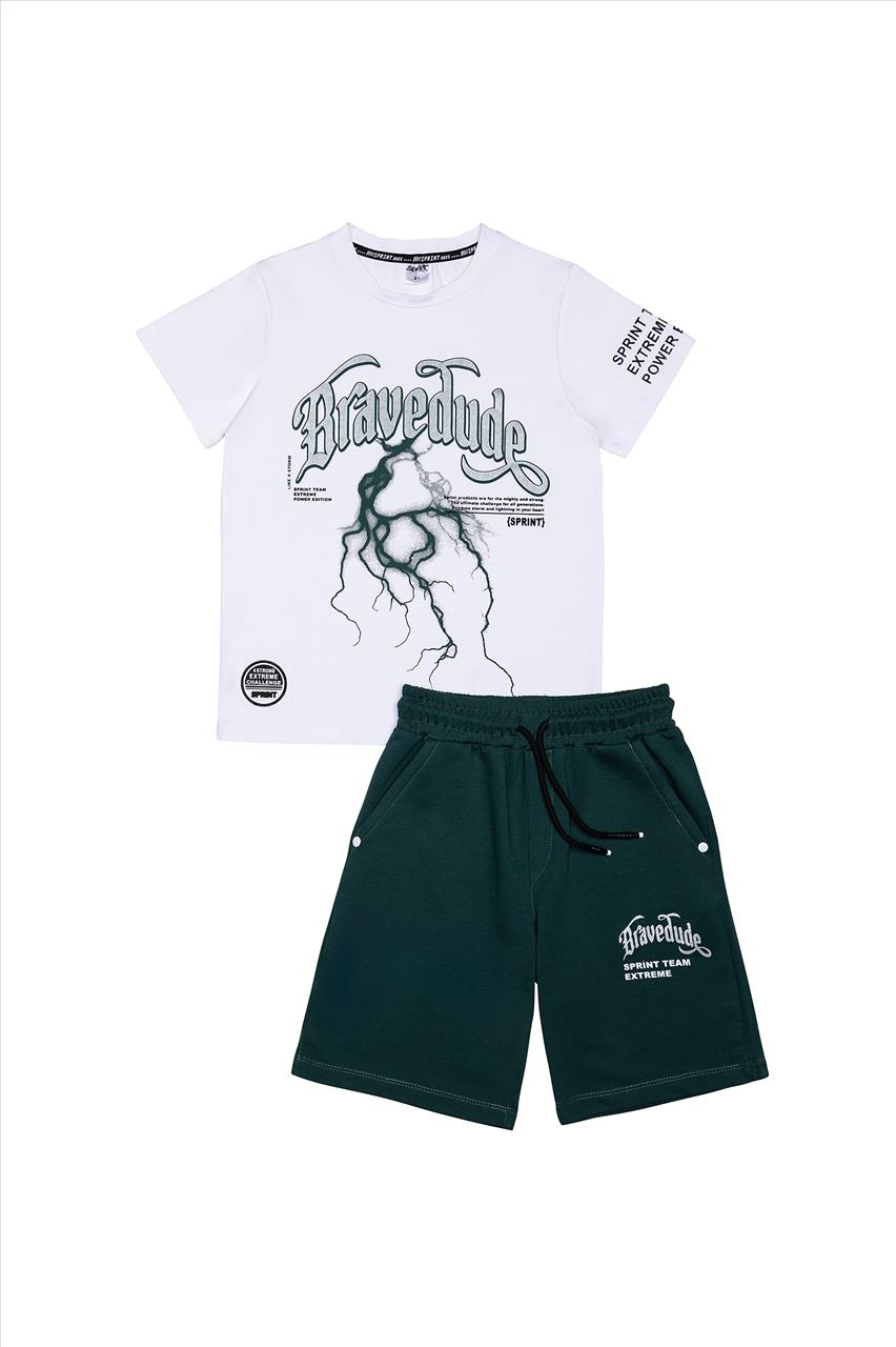ΣΕΤ ΑΘΛΗΤΙΚΟ TSHIRT-SHORTS WHITE BOY SPRINT S7-16