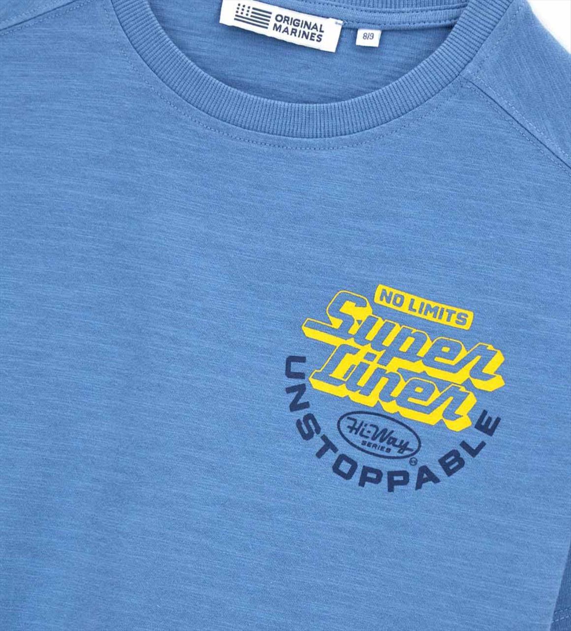 TSHIRT K/M LIGHT BLUE BOY OR.MARINES - Image 3