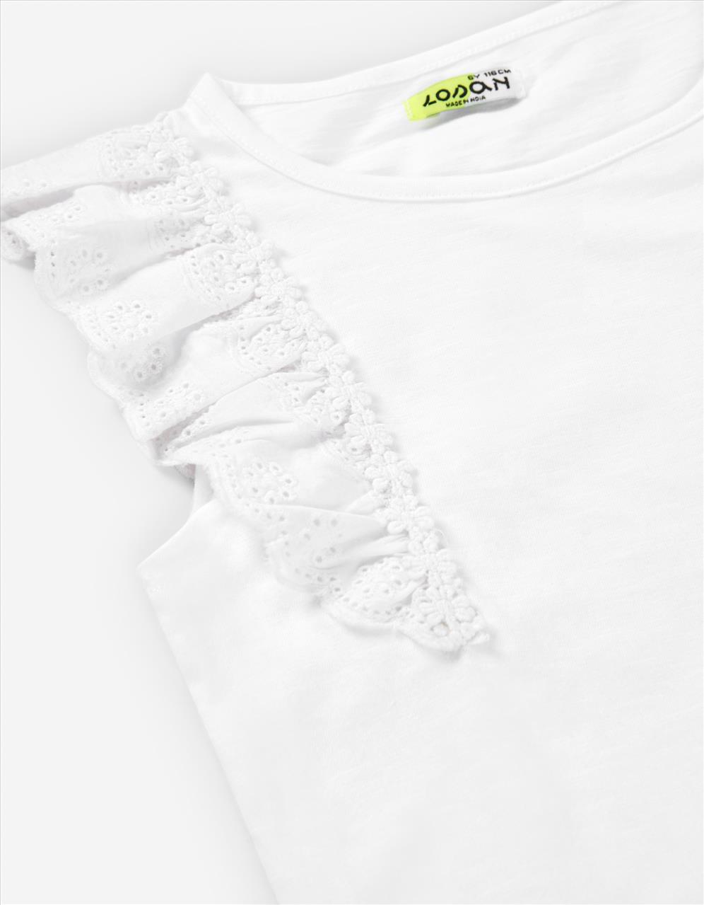 TSHIRT SALMON BRODERIE DETAILS KID GIRL LOSAN S3-12 - Image 3