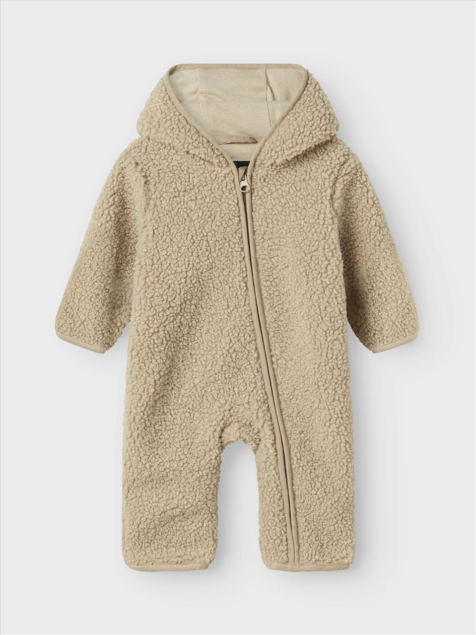 OVERALL HOODIES FLUFFY BEIGE BABY BOY NAME IT S0M-12M
