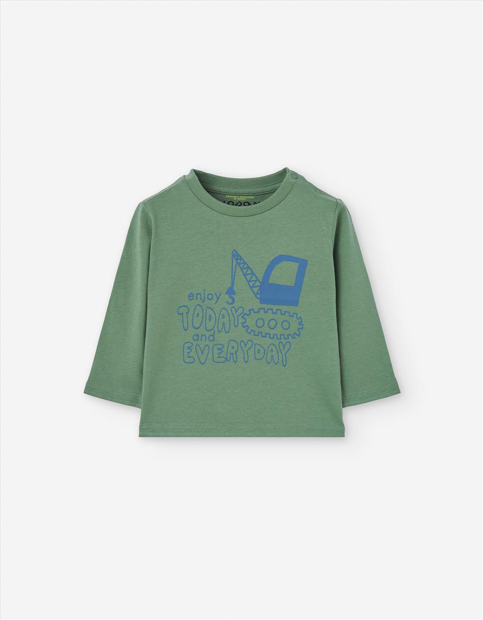 TSHIRT M/M GREEN BABY BOY LOSAN S6M-3Y