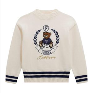 ΠΟΥΛΟΒΕΡ ΜΕ ΚΕΝΤΗΜΑ ΑΡΚΟΥΔΟ IVORY GIRL GUESS S8-16