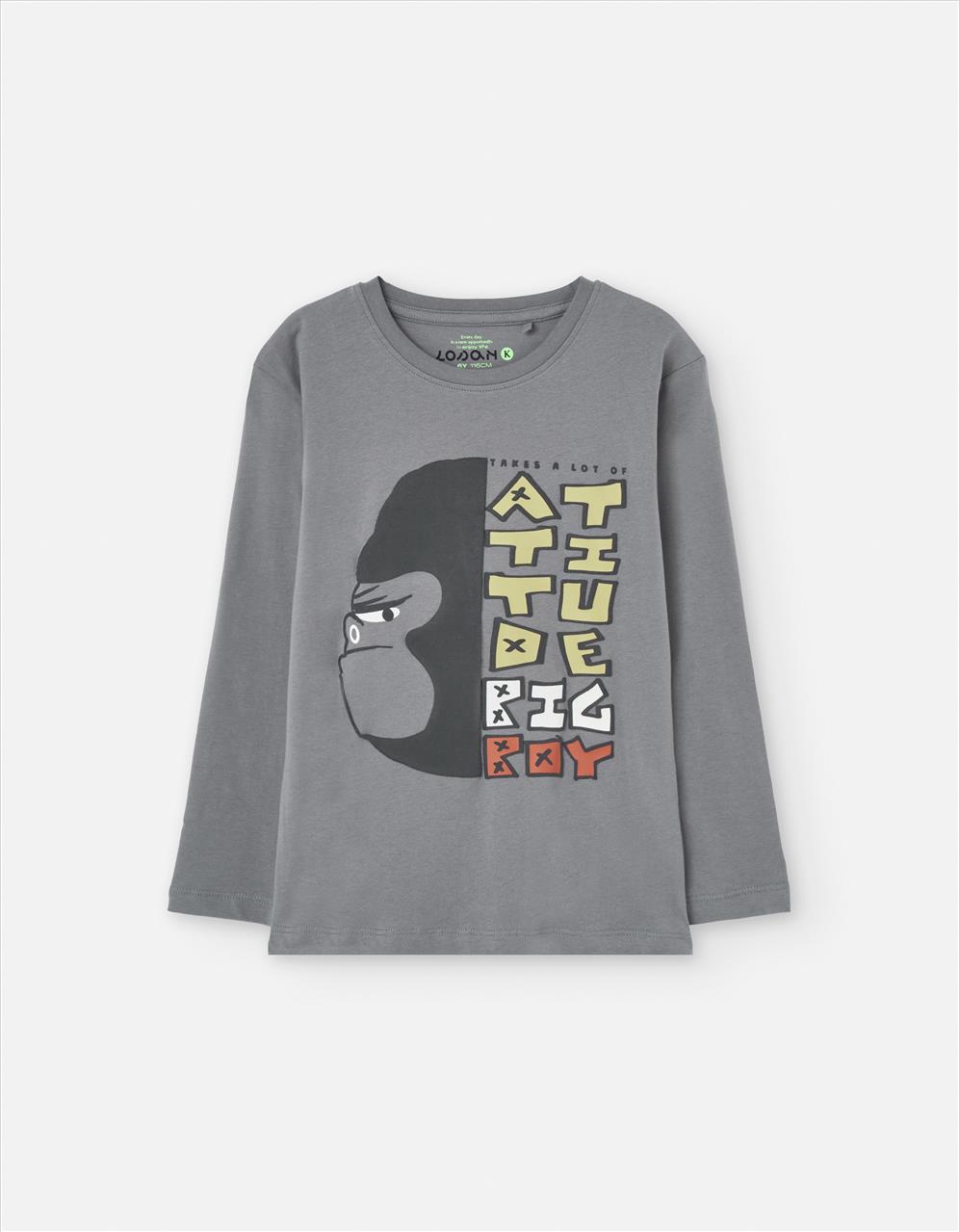 TSHIRT M/M GREY BOY LOSAN S3-12
