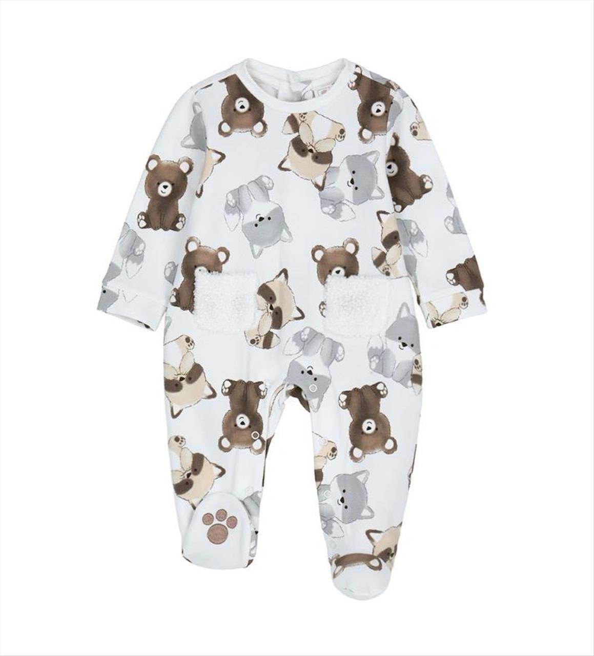 OVERALL BEIGE BABY BOY ORIGINAL MARINES S0M-12M