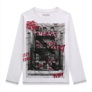 TSHIRT M/M COTTON WHITE BOY GUESS S8-18