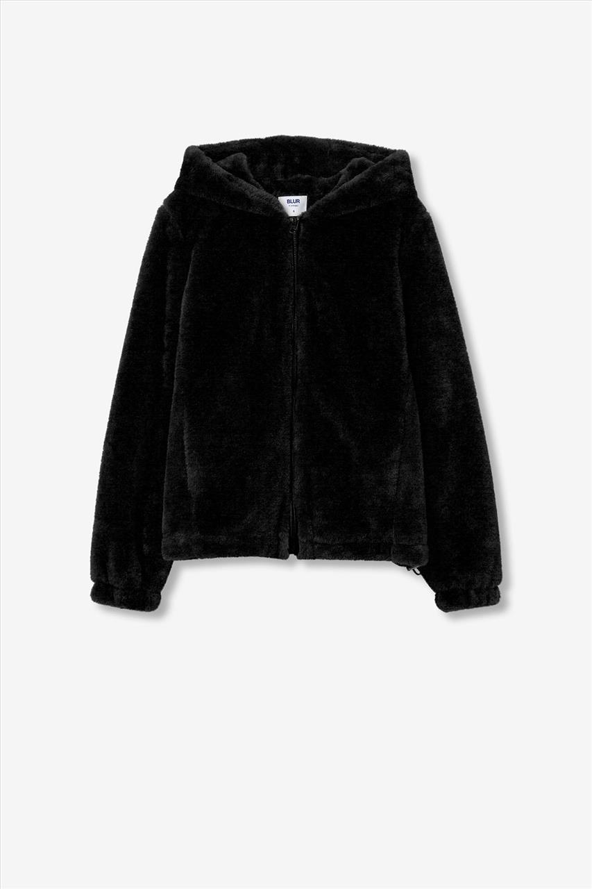 JACKET HOODIES FAUX FUR GREY GIRL TIFFOSI S14-18