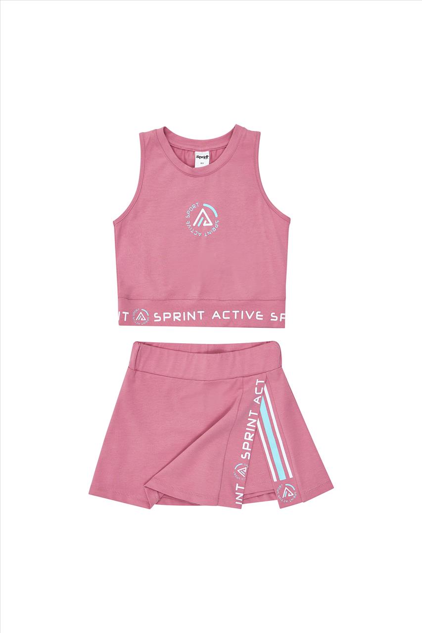 SET TOP-SKORT OLD PINK GIRL SPRINT S7-14