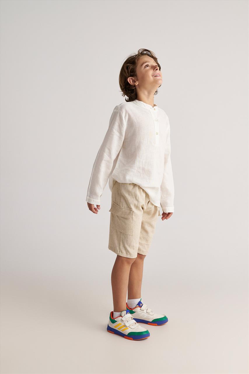 SHORTS CARGO SEASALT LINEN TWO IN A CASTLE