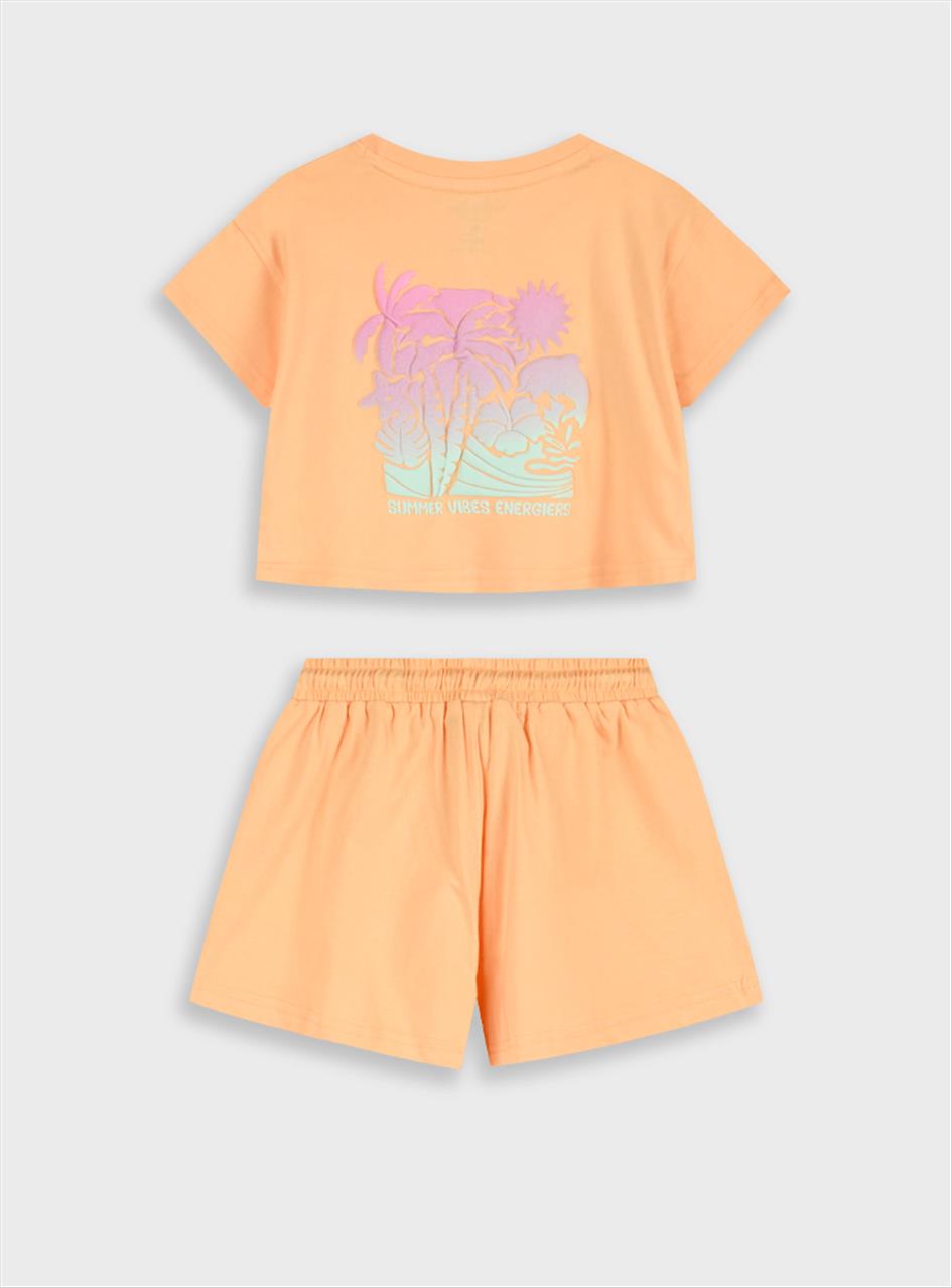 ΣΕΤ TSHIRT-SHORTS COTTON 2CLS GIRL ENERGIERS S12M-7Y - Image 4