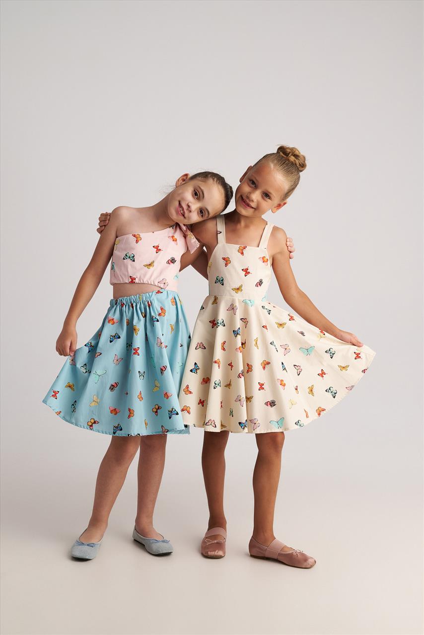 BUTTERFLY SKY BACKLESS BOW TWO IN A CASTLE