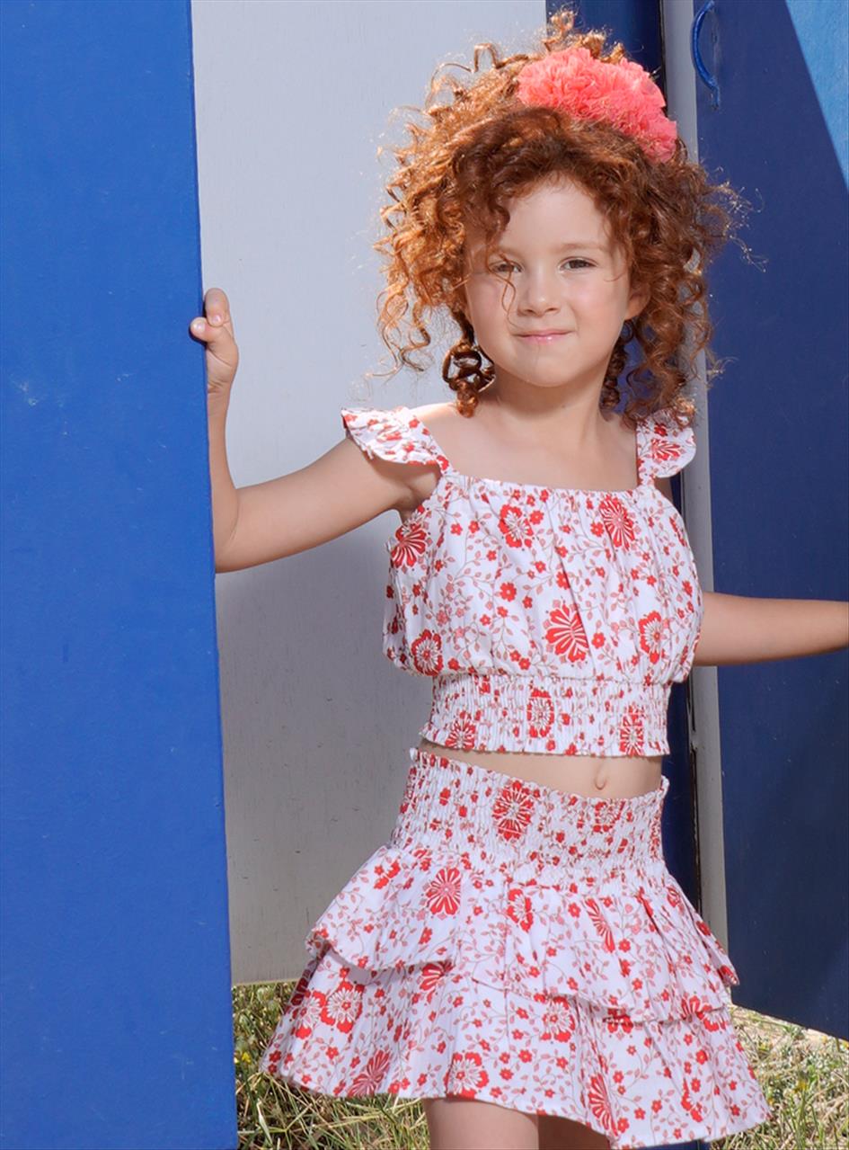 ΣΕΤ ΤΟΠ-ΦΟΥΣΤΑ FLORAL GIRL ENERGIERS S12M-7Y