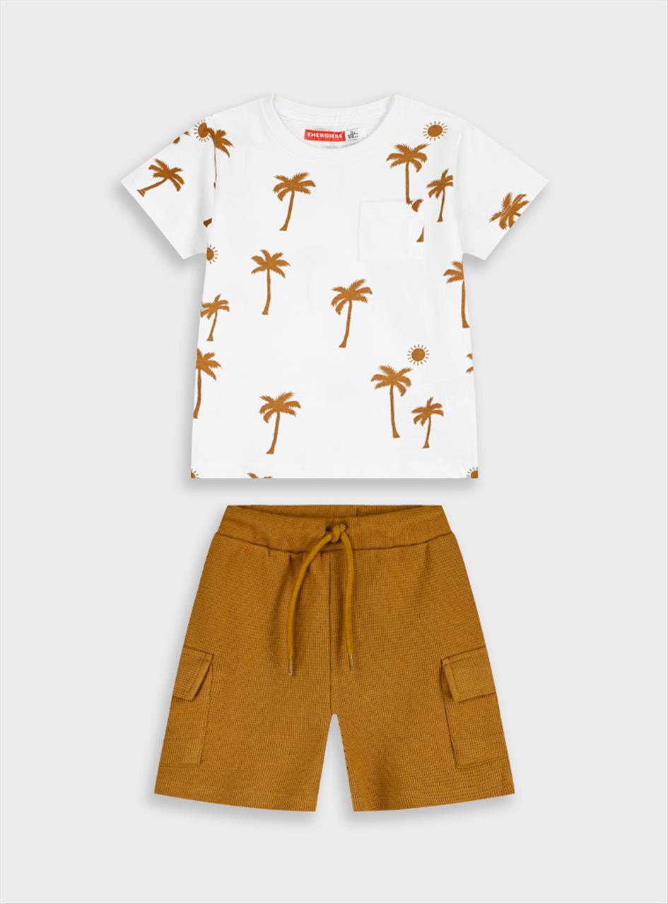 SET TSHIRT-SHORTS COTTON BOY ENERGIERS S12M-7Y