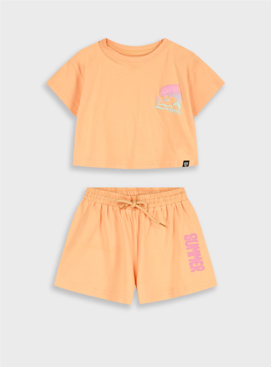 ΣΕΤ TSHIRT-SHORTS COTTON 2CLS GIRL ENERGIERS S12M-7Y - Image 3