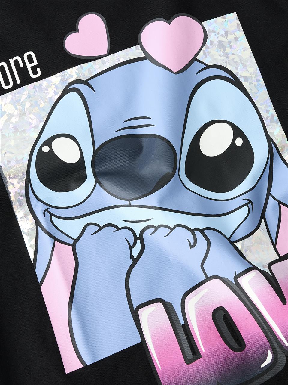 T-SHIRT K/M STITCH BLACK BY NAME IT - Image 3