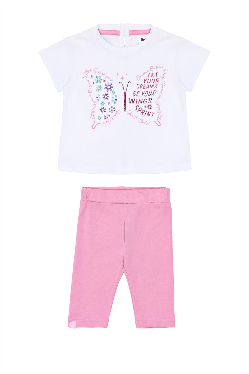 SET TSHIRT-LEGGING WHITE GIRL SPRINT S2-6