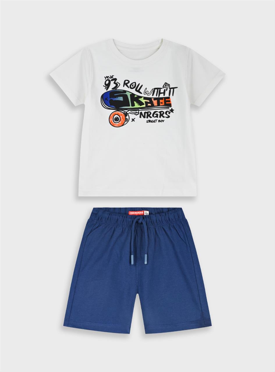 ΣΕΤ TSHIRT-SHORTS COTTON BOY ENERGIERS S12M-5Y