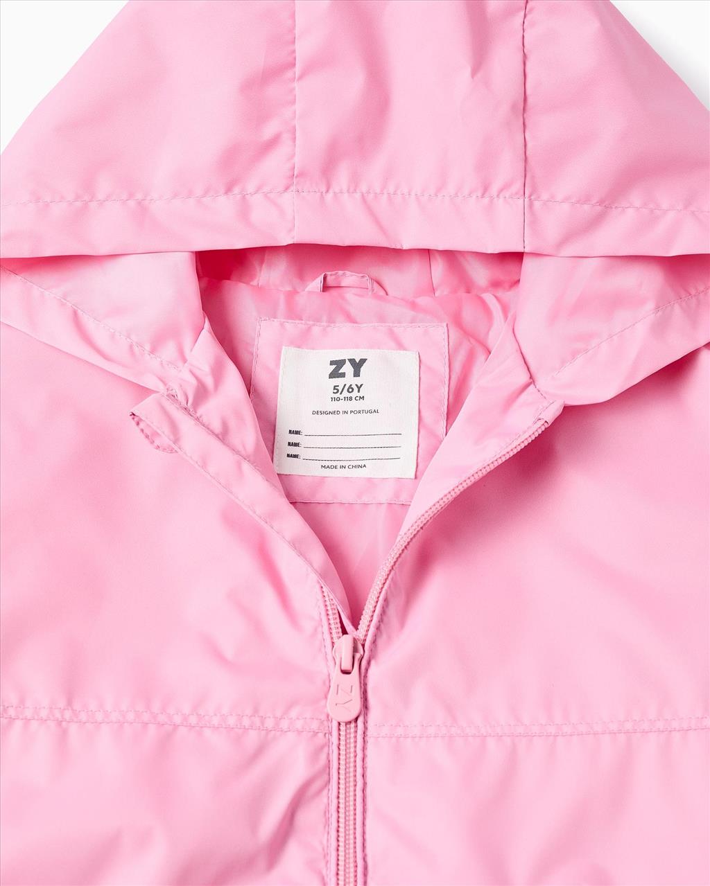 ΜΠΟΥΦΑΝ ΑΝΤΙΑΝΕΜΙΚΟ HOODIES PINK GIRL ZIPPY S3-14 - Image 3