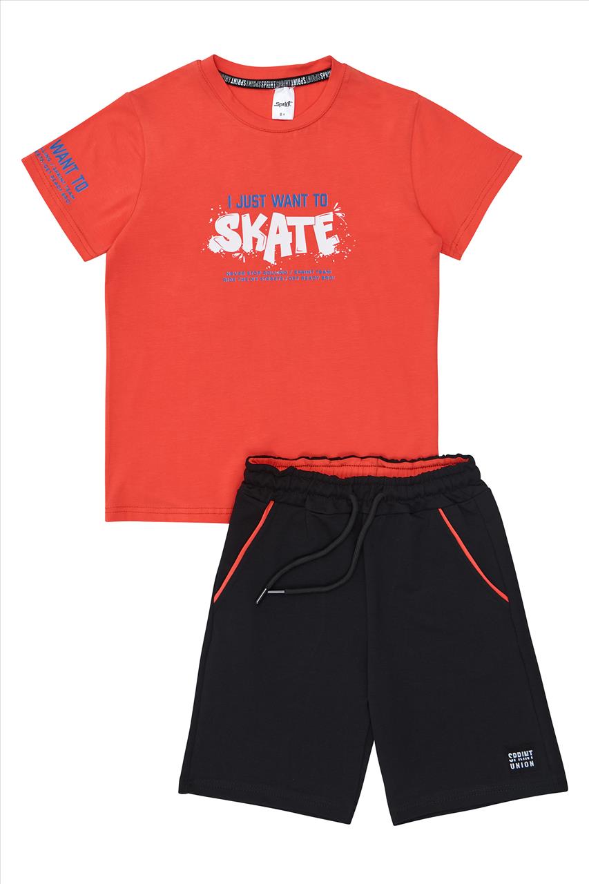 SET TSHIRT-SHORTS 2CLS BOY SPRINT S7-16
