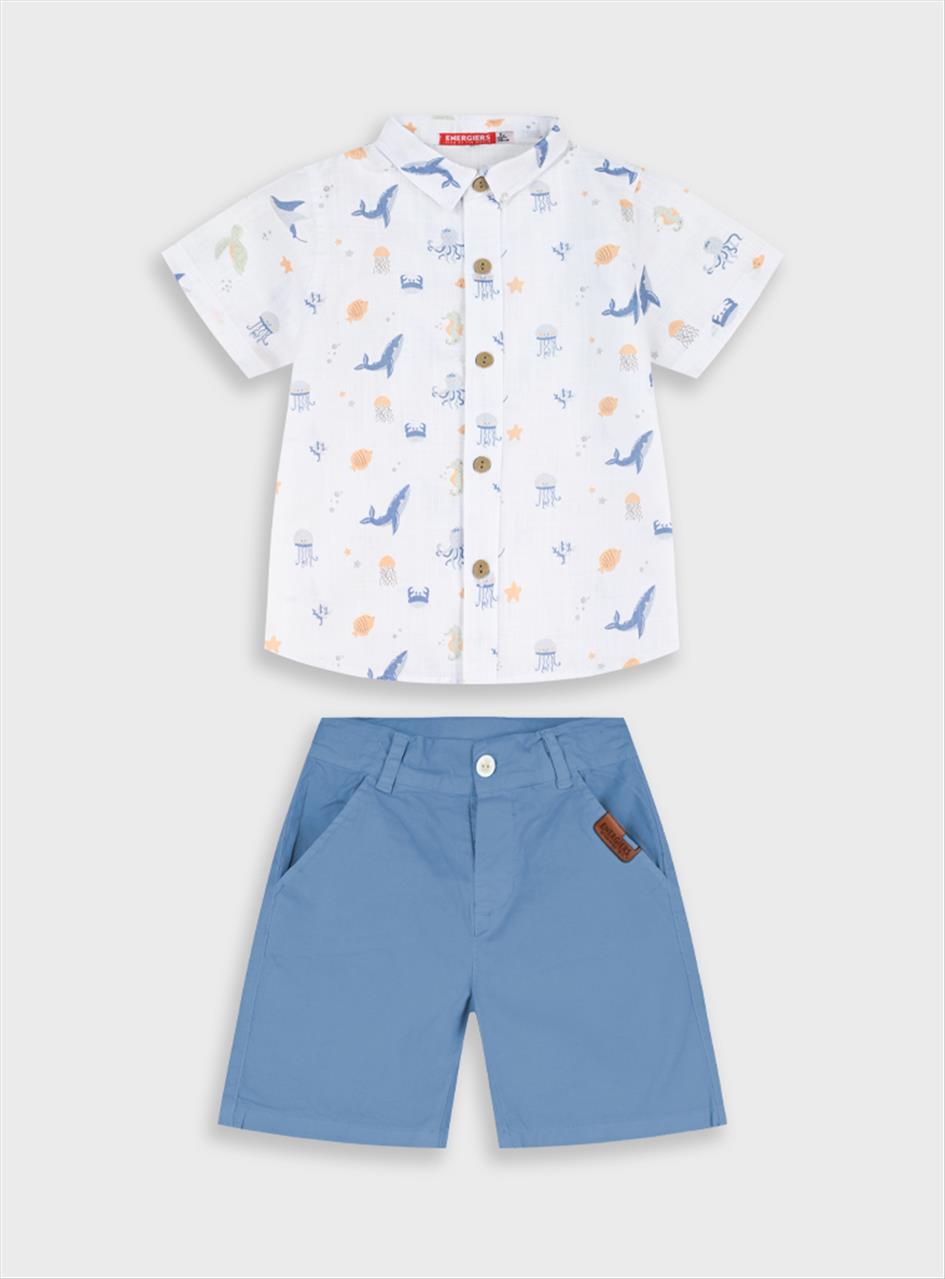 ΣΕΤ ΠΟΥΚΑΜΙΣΟ-ΒΕΡΜΟΥΔΑ COTTON BOY ENERGIERS S12M-7Y