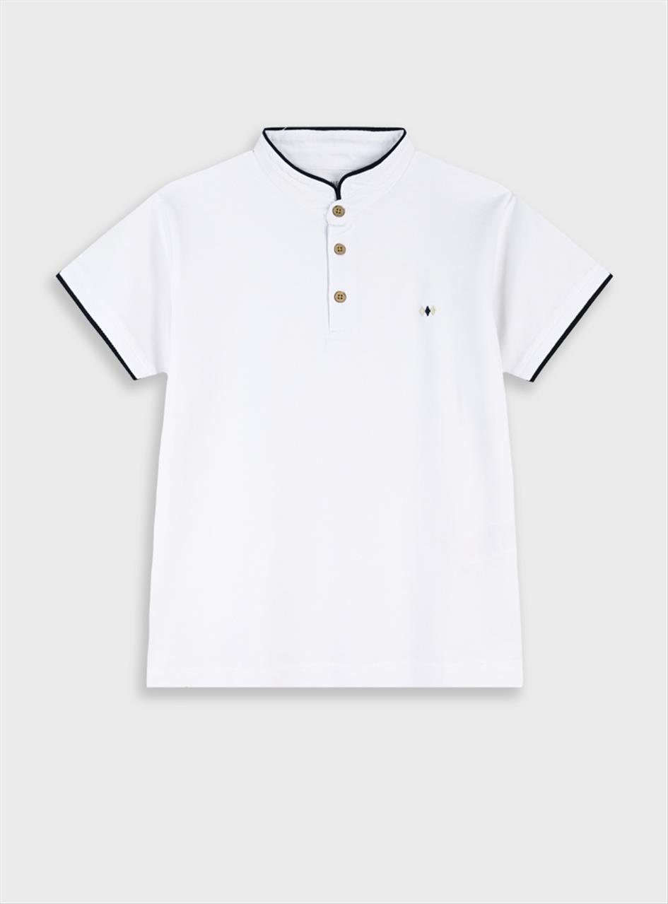 ΜΠΛΟΥΖΑ K/M MAO COTTON WHITE BOY ENERGIERS S8-16