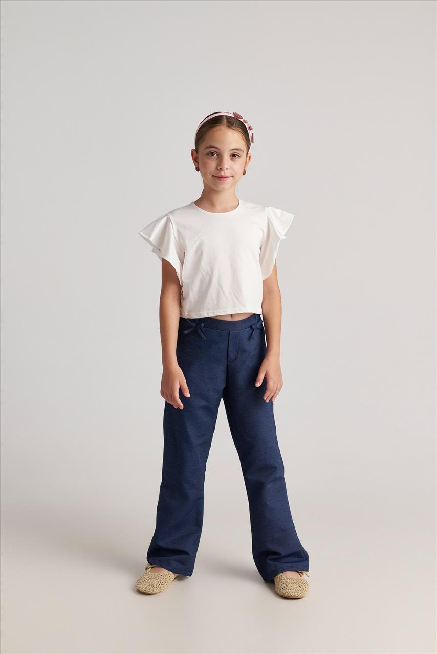 ΠΑΝΤΕΛΟΝΙ FARM DENIM CROCHET TWO IN A CASTLE