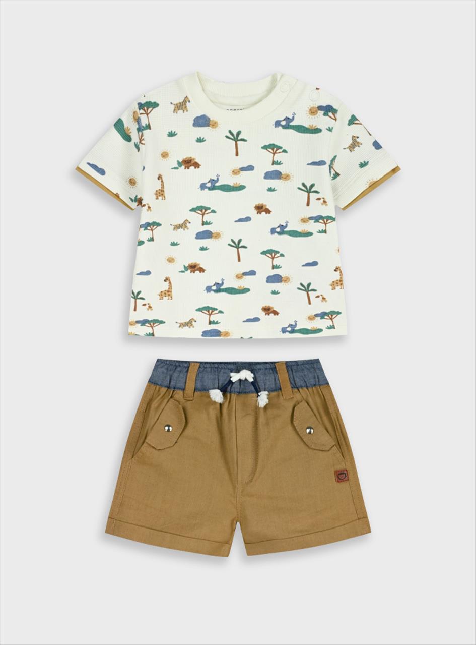 ΣΕΤ ΜΠΛΟΥΖΑ-ΣΟΡΤΣ COTTON BABY BOY ENERGIERS S3M-2Y