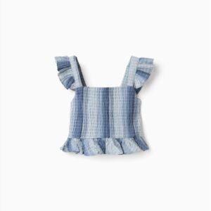 CROP TOP BLUE GIRL ZIPPY S3-14