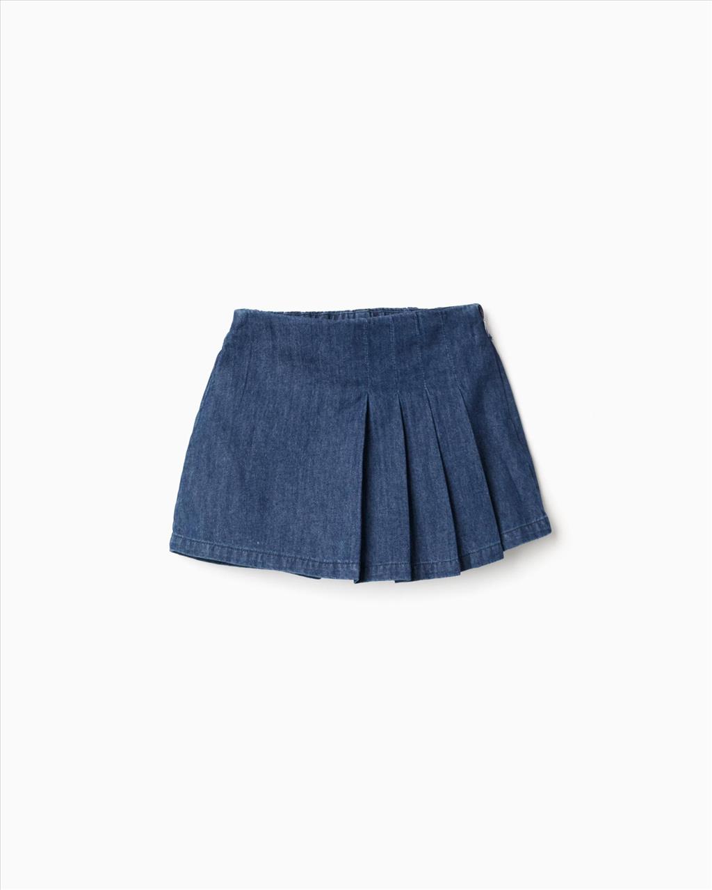 SKORT DENIM BLUE GIRL ZIPPY S3-14