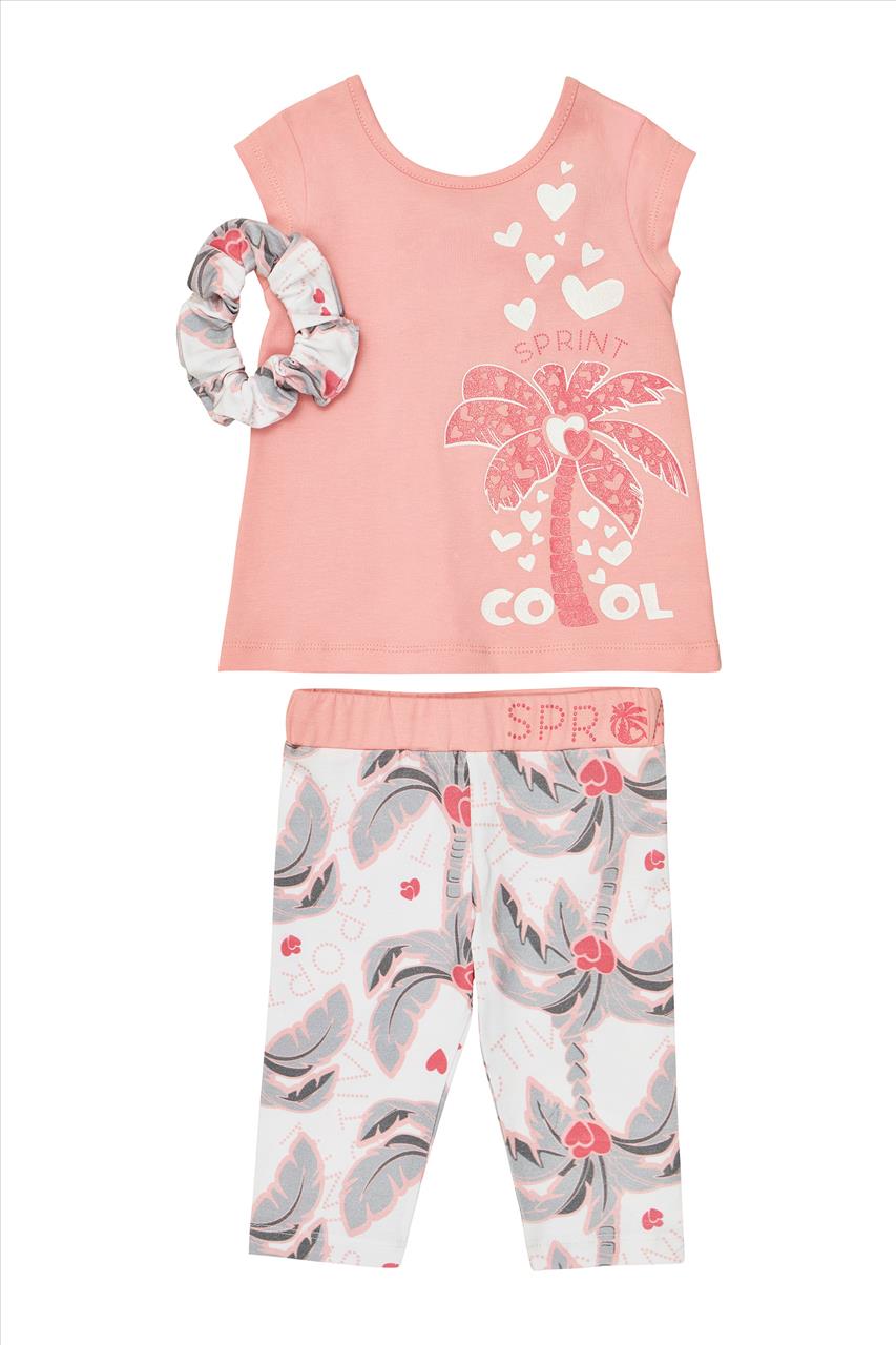 SET TSHIRT-LEGGINGS PINK GIRL SPRINT S2-6