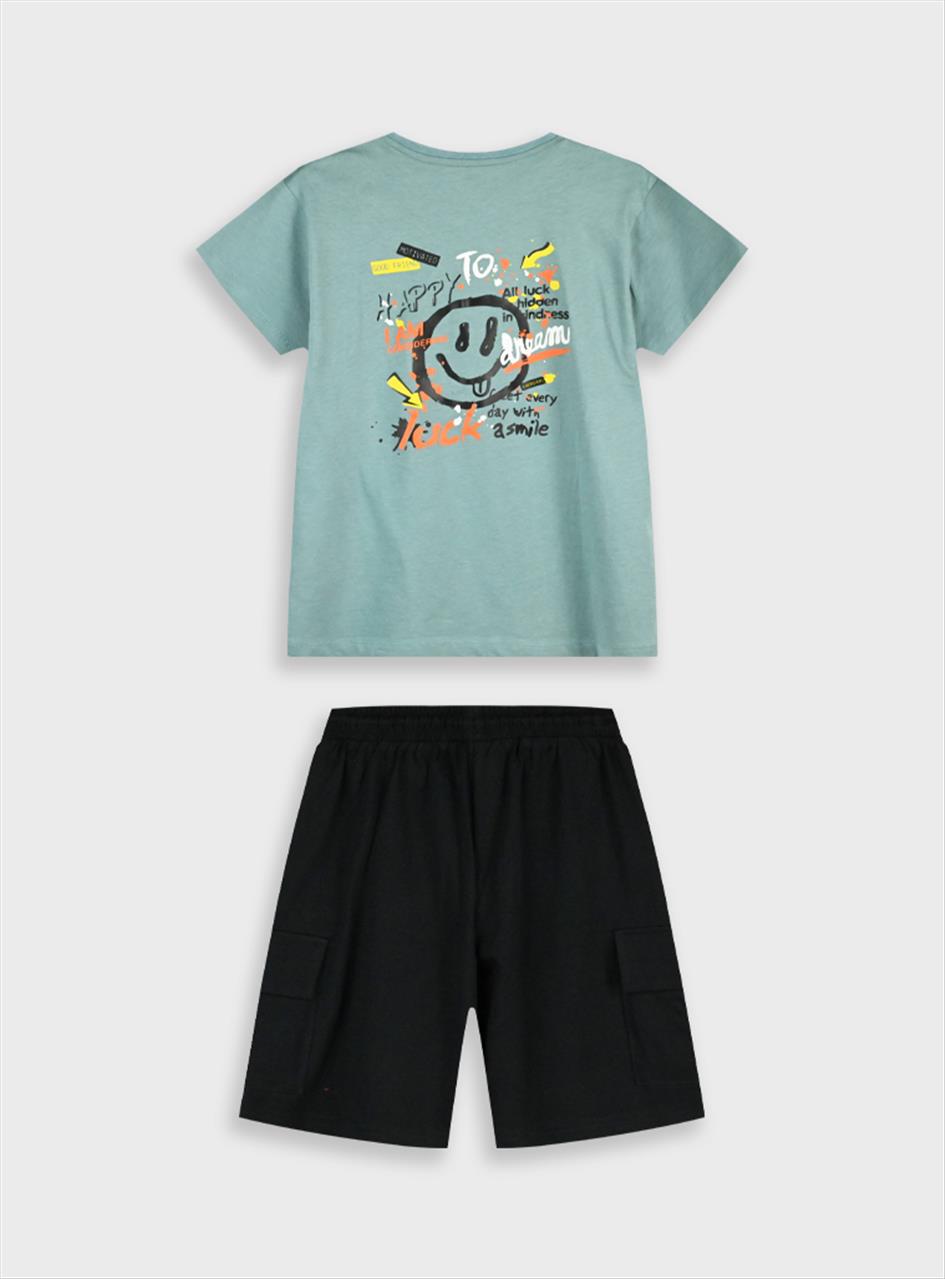 SET TSHIRT-SHORTS COTTON 2CLS BOY ENERGIERS S6-16