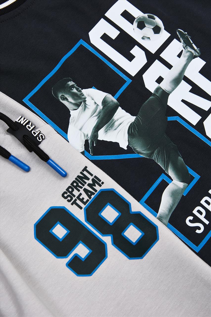 SET TSHIRT-SHORTS FOOTBALL COTTON 2CLS BOY SPRINT S7-16 - Image 6