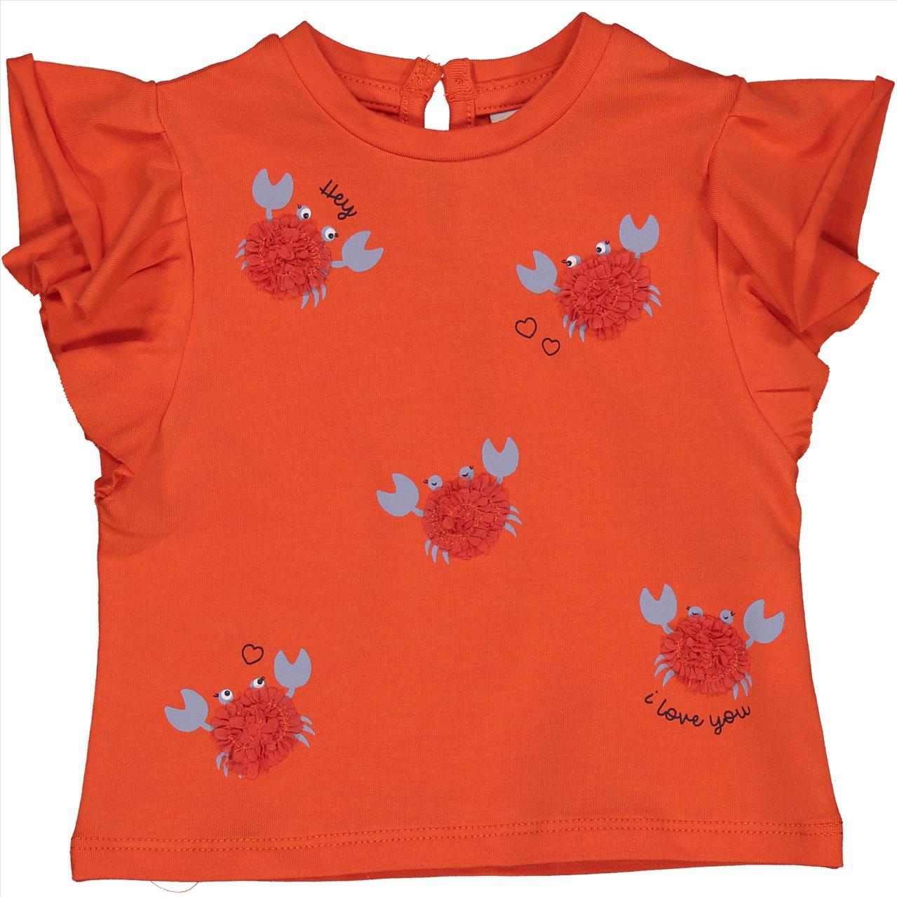 TSHIRT K/M ORANGE CRAB BABY GIRL BIRBA S3M-2Y