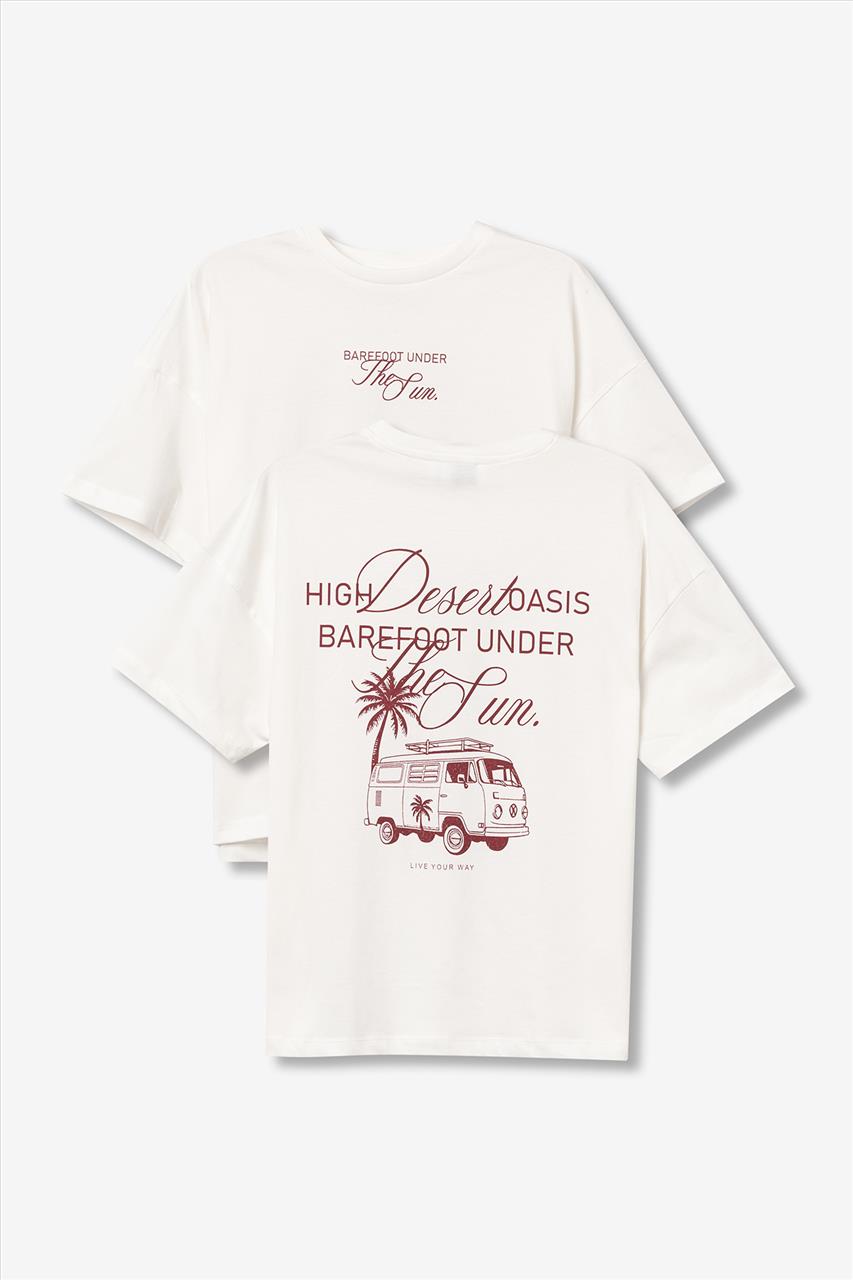 TSHIRT K/M COTTON IVORY GIRL TIFFOSI S10-18