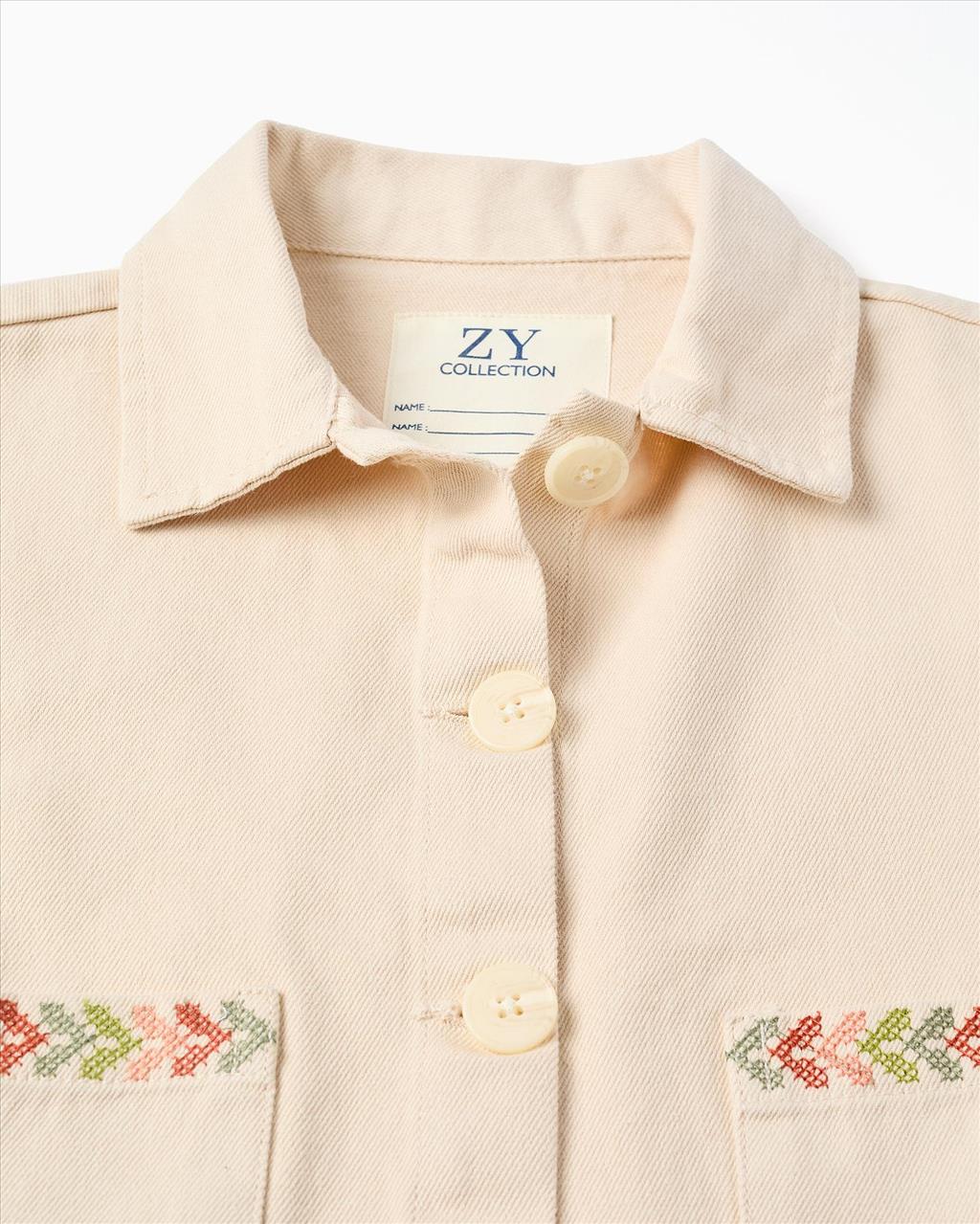 JACKET BEIGE GIRL ZIPPY S3-14 - Image 3