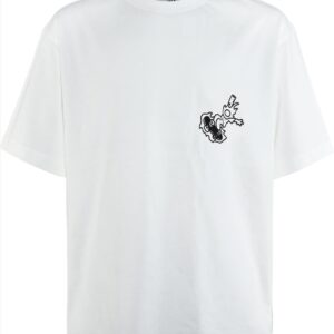 TSHIRT K/M COTTON WHITE BOY BLUE EFFECT S8-16