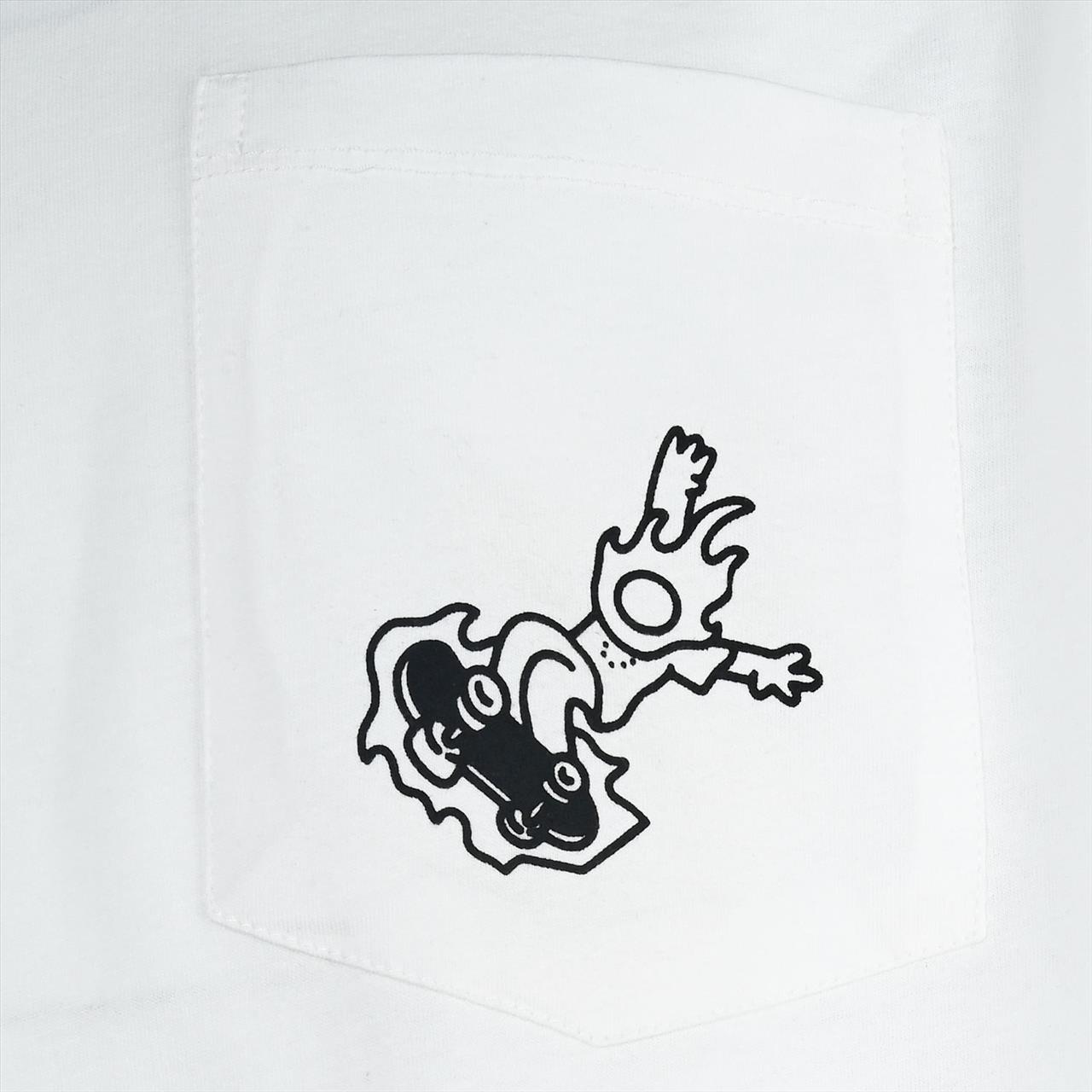 TSHIRT K/M COTTON WHITE BOY BLUE EFFECT S8-16 - Image 3