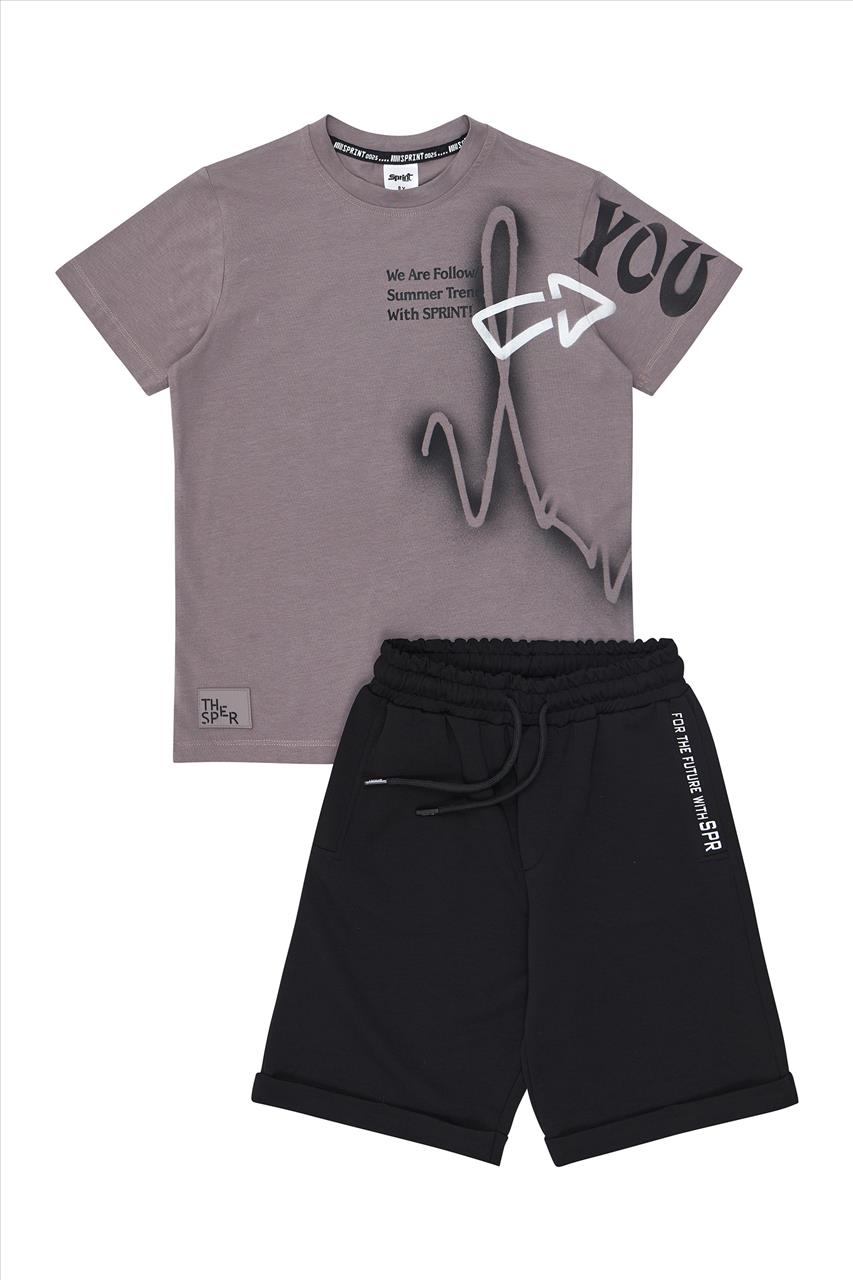 SET TSHIRT-SHORTS COTTON 2CLS BOY SPRINT S7-16 - Image 4