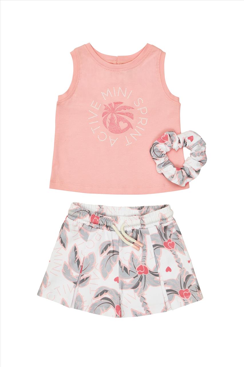 SET TSHIRT-SKORT PINK GIRL SPRINT S2-6
