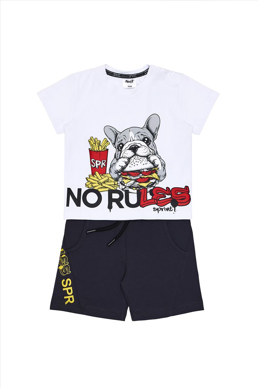 SET TSHIRT-SHORTS 2CLS BOY SPRINT S12M-6Y