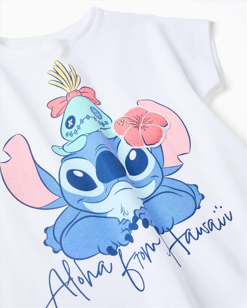 TSHIRT K/M *STITCH* WHITE GIRL ZIPPY S3-14 - Image 3