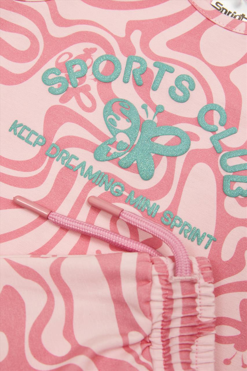 SET TSHIRT-SHORTS PINK GIRL SPRINT S2-6 - Image 3