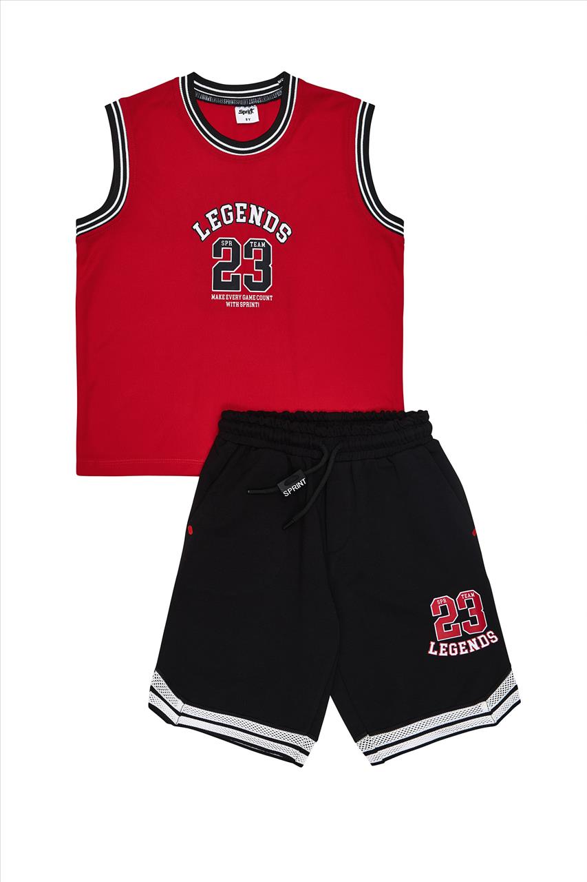 SET TSHIRT-SHORTS COTTON 2CLS BOY SPRINT S7-16 - Image 4
