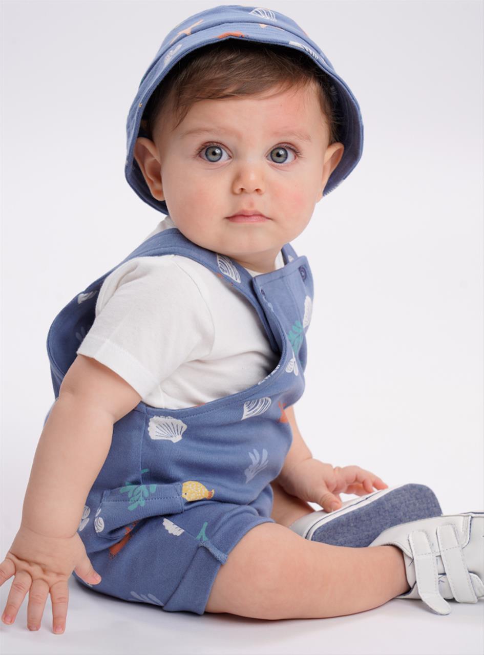 ΣΕΤ ΣΑΛΟΠΕΤΑ-ΚΟΡΜΑΚΙ COTTON BABY BOY ENERGIERS S0M-18M - Image 3