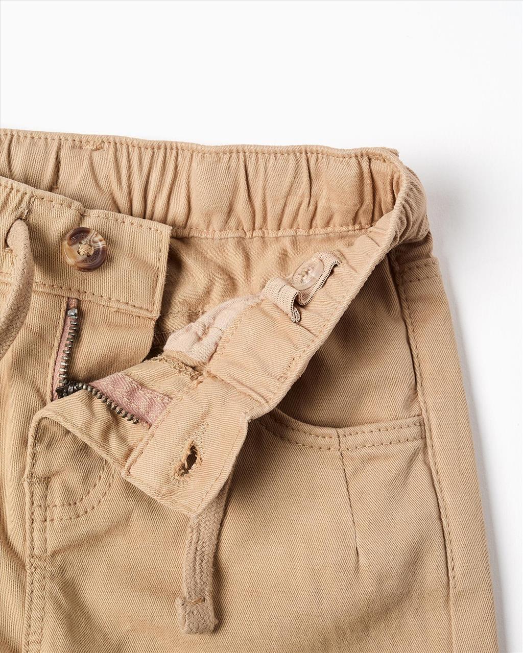 ΠΑΝΤΕΛΟΝΙ BEIGE BABY BOY ZIPPY S6M-3Y - Image 3