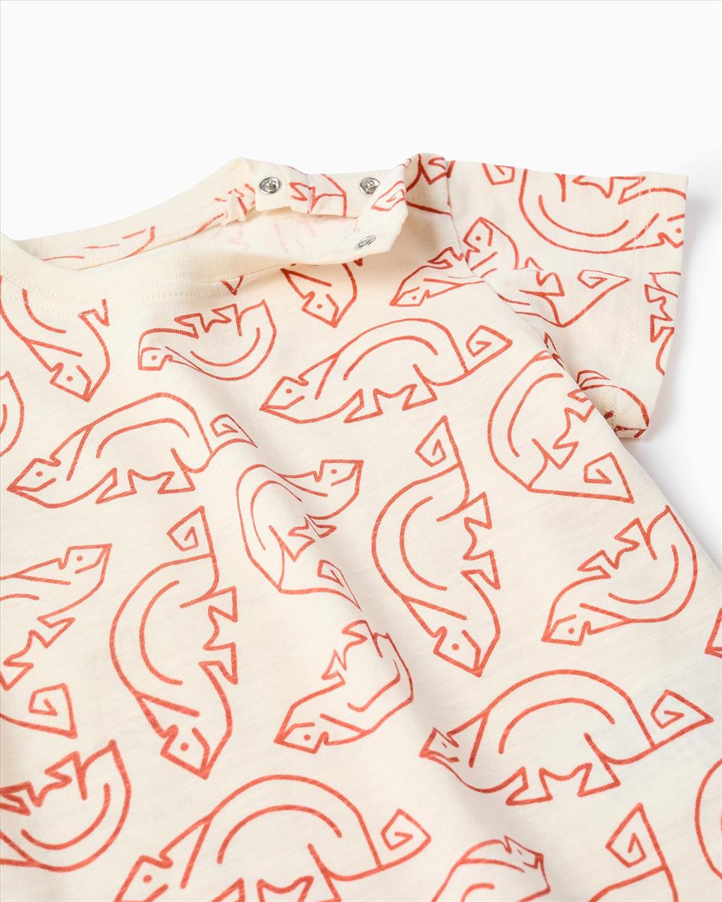 TSHIRT K/M COTTON BEIGE BABY BOY ZIPPY S6M-3Y - Image 3