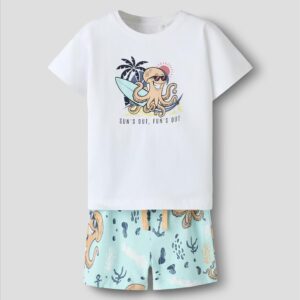 SET TSHIRT-SHORTS COTTON 2CLS BOY NAME IT S18M-7Y