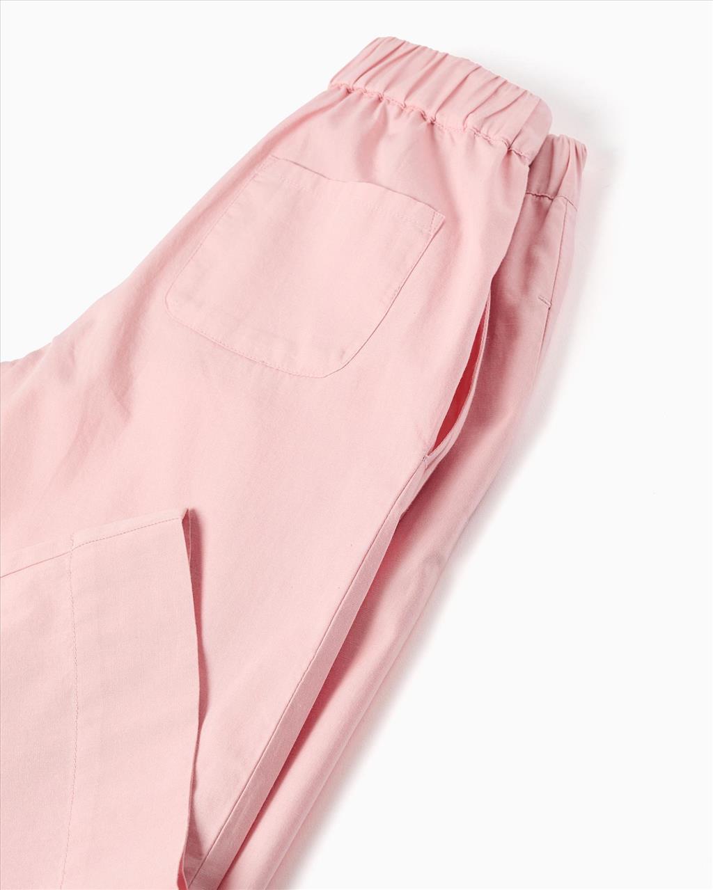 ΠΑΝΤΕΛΟΝΙ POPLIN WIDE LEG PINK GIRL ZIPPY S3-14 - Image 4