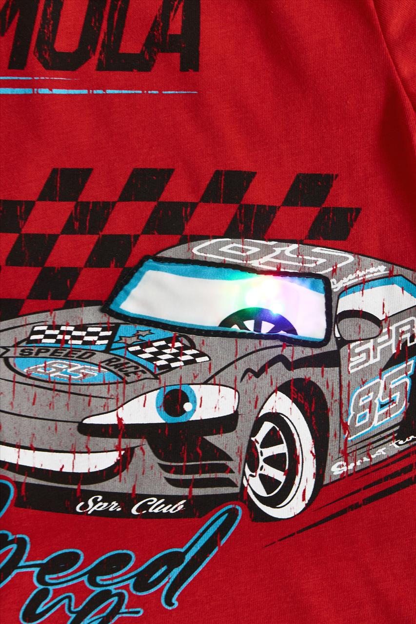 SET TSHIRT-SHORTS CARS COTTON RED BABY BOY SPRINT S12M-6Y - Image 3